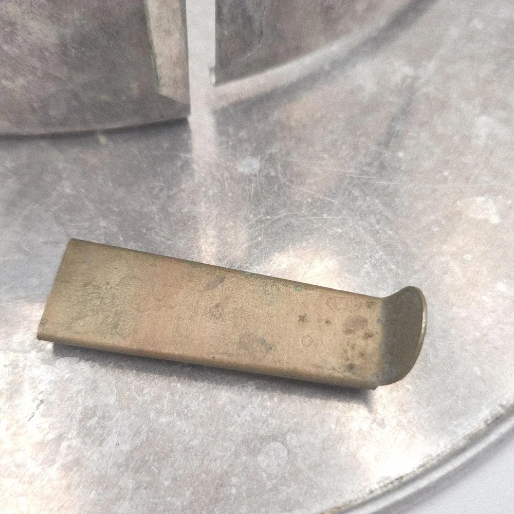 Vintage Aluminum 9‎ inch Springform Pan with Unique Brass Side Clip